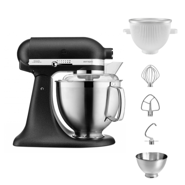 KitchenAid 4,8 L 5KSM185 Artisan Küchenmaschine Icelover Eiszubereiter 5KSMICM